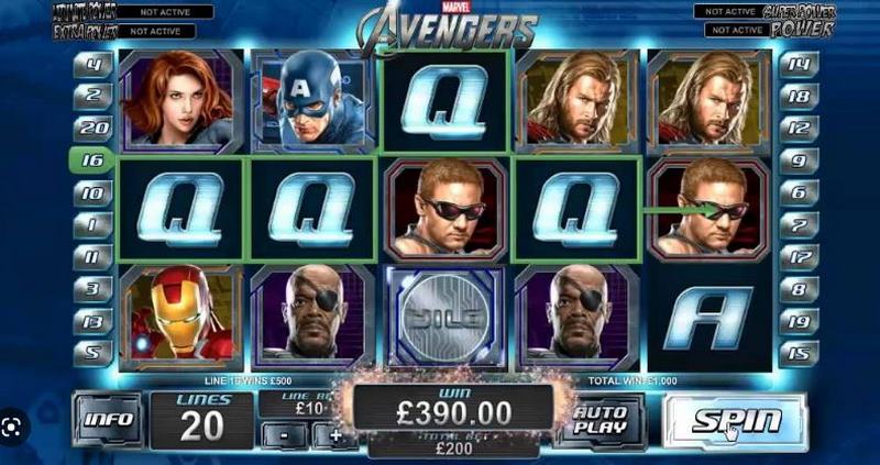 Có những loại chơi Slot game Avengers nào trên nhatvip