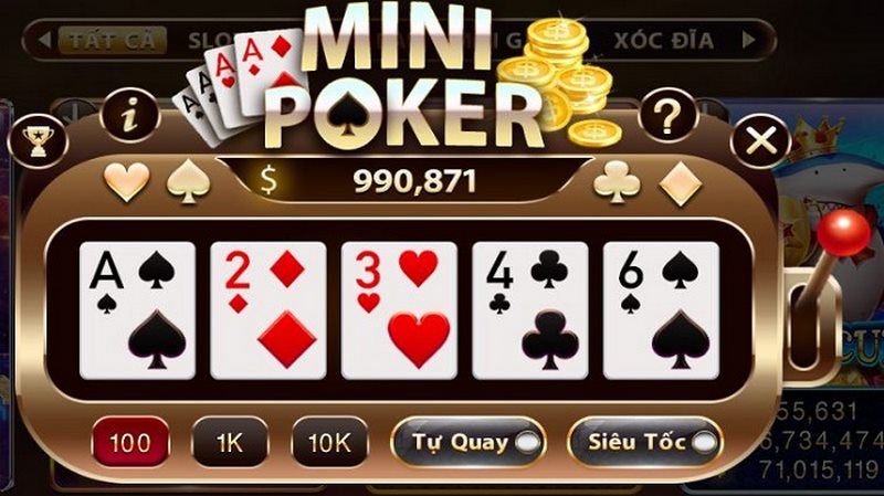 Giới thiệu về trò chơi điện tử Mini poker nhatvip